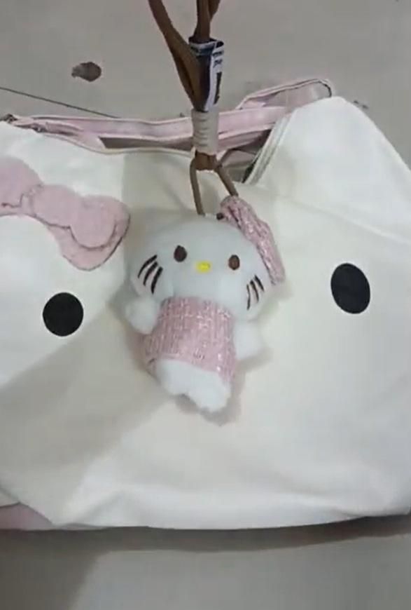 Cute 2 in 1 Kitty Bag with Plush Doll Toys & Games