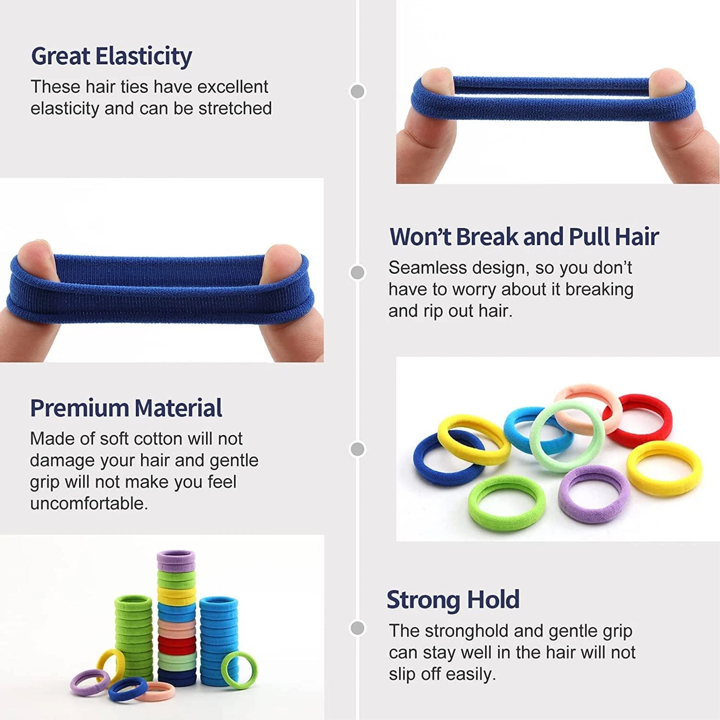 Kids Hair Bands Rubber Bands Cute Hair Clips In Storage Box (Mix Design 1 Set) Hair Accessories