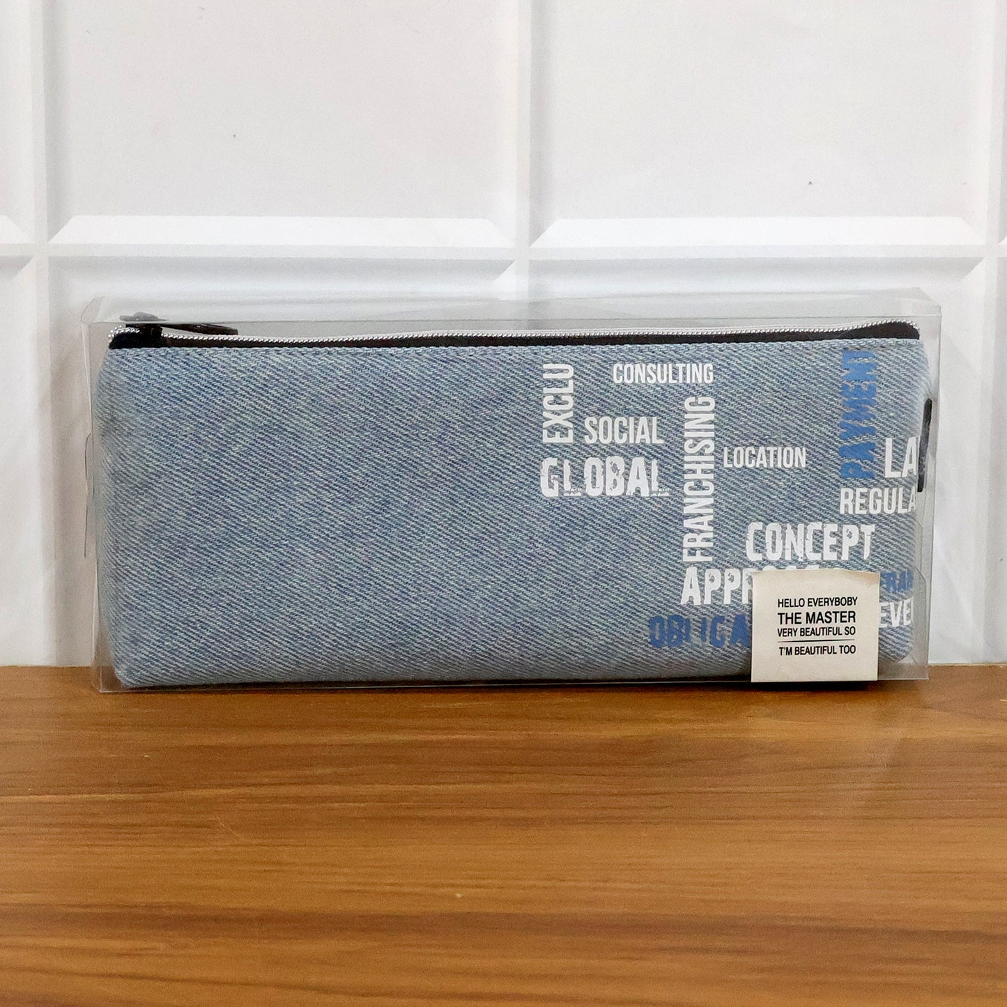 Stylish Fabric Zipper Pencil Pouch (1 Pc) Office Supplies > Desk Accessories > Pencil Cases