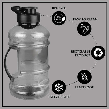 Sports Gym 1.5 Liters Gallon Water Bottle With Mixer And Strainer Water Bottles