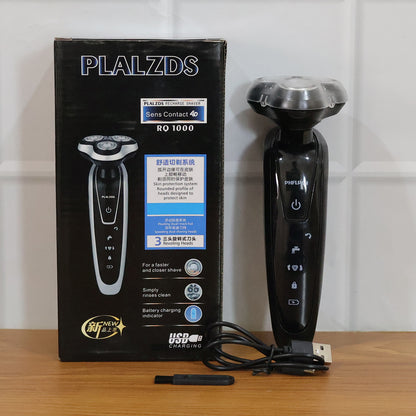 Rechargeable Electric Rotary Shaver Trimmer For Men (1 Set) Health & Beauty > Shaving & Hair Removal > Electric Shavers