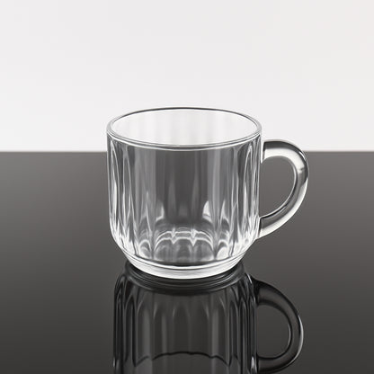 Unbreakable Transparent Plastic Tea Cups (Set Of 6 Pc) Home and Kitchen