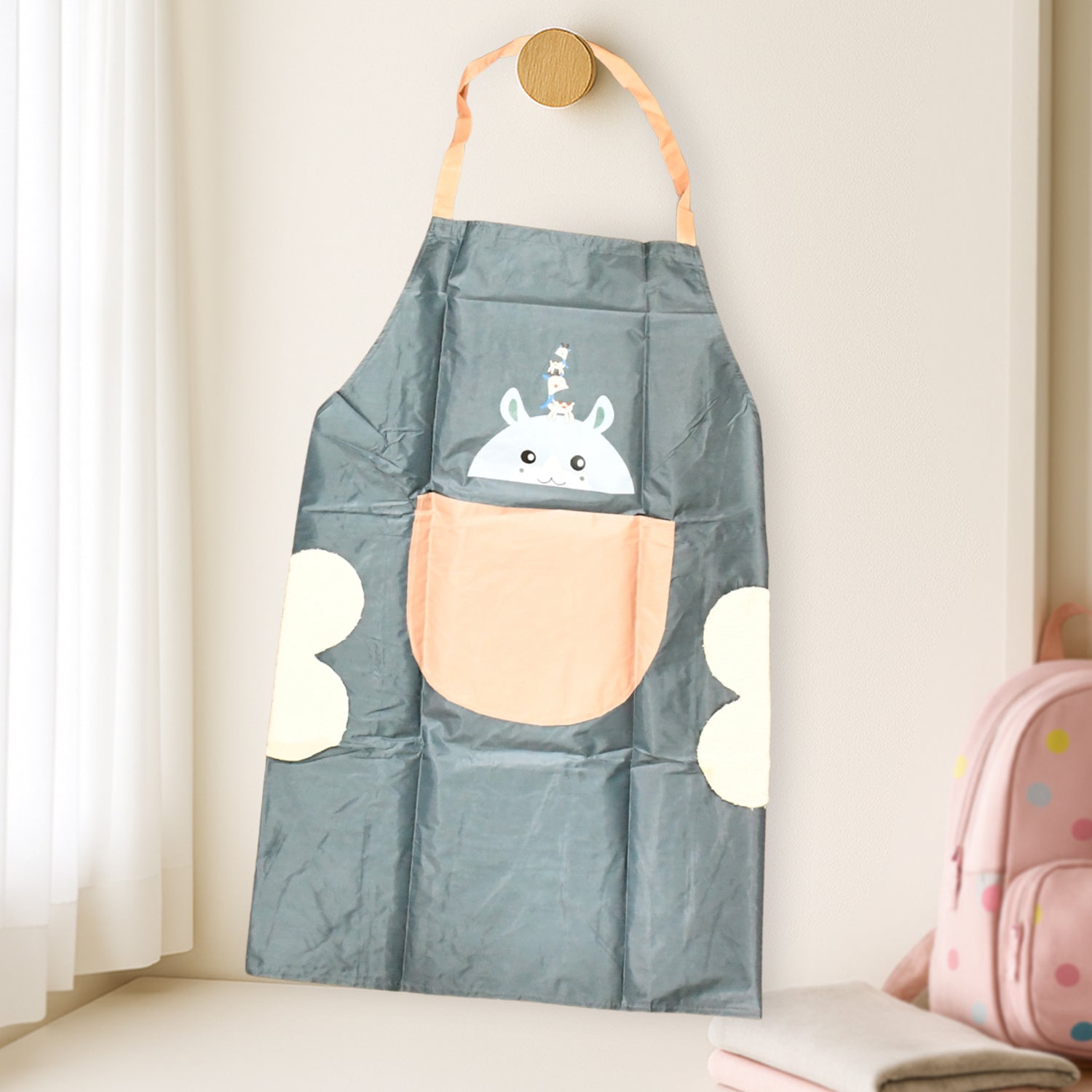 Cute Cartoon Animal Design Kitchen Apron (1 Pc) Aprons