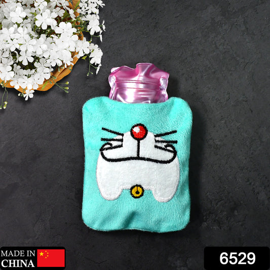 Doremon Cartoon Small Hot Water Bag With Cover For Pain Relief Health and Beauty