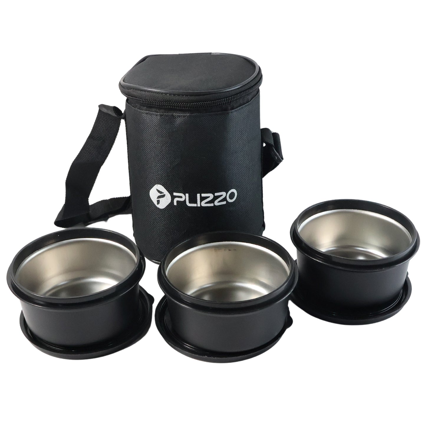 Insulated Stainless Steel Tiffin Lunch Box Set With Carry Bag (1 Set) Lunch Box