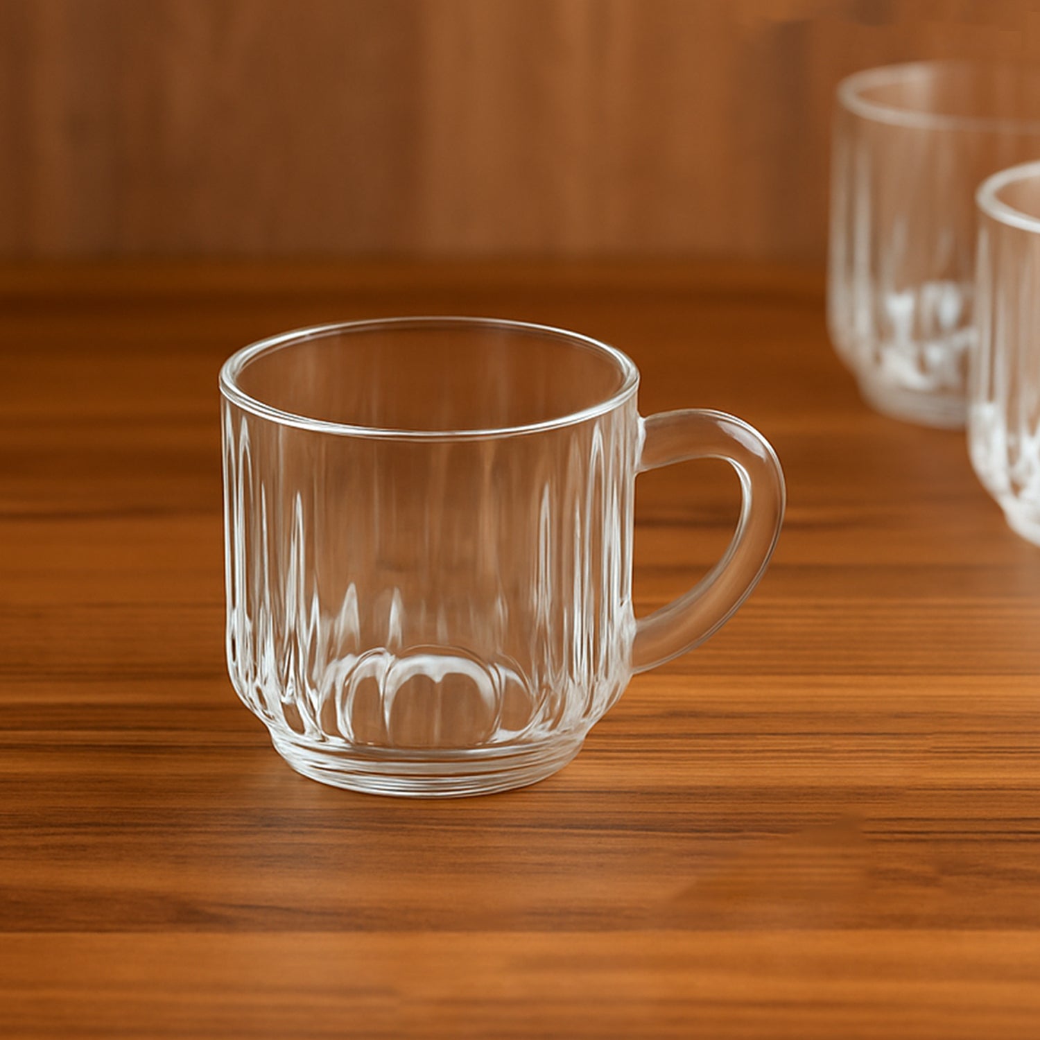 Unbreakable Transparent Plastic Tea Cups (Set Of 6 Pc) Home and Kitchen