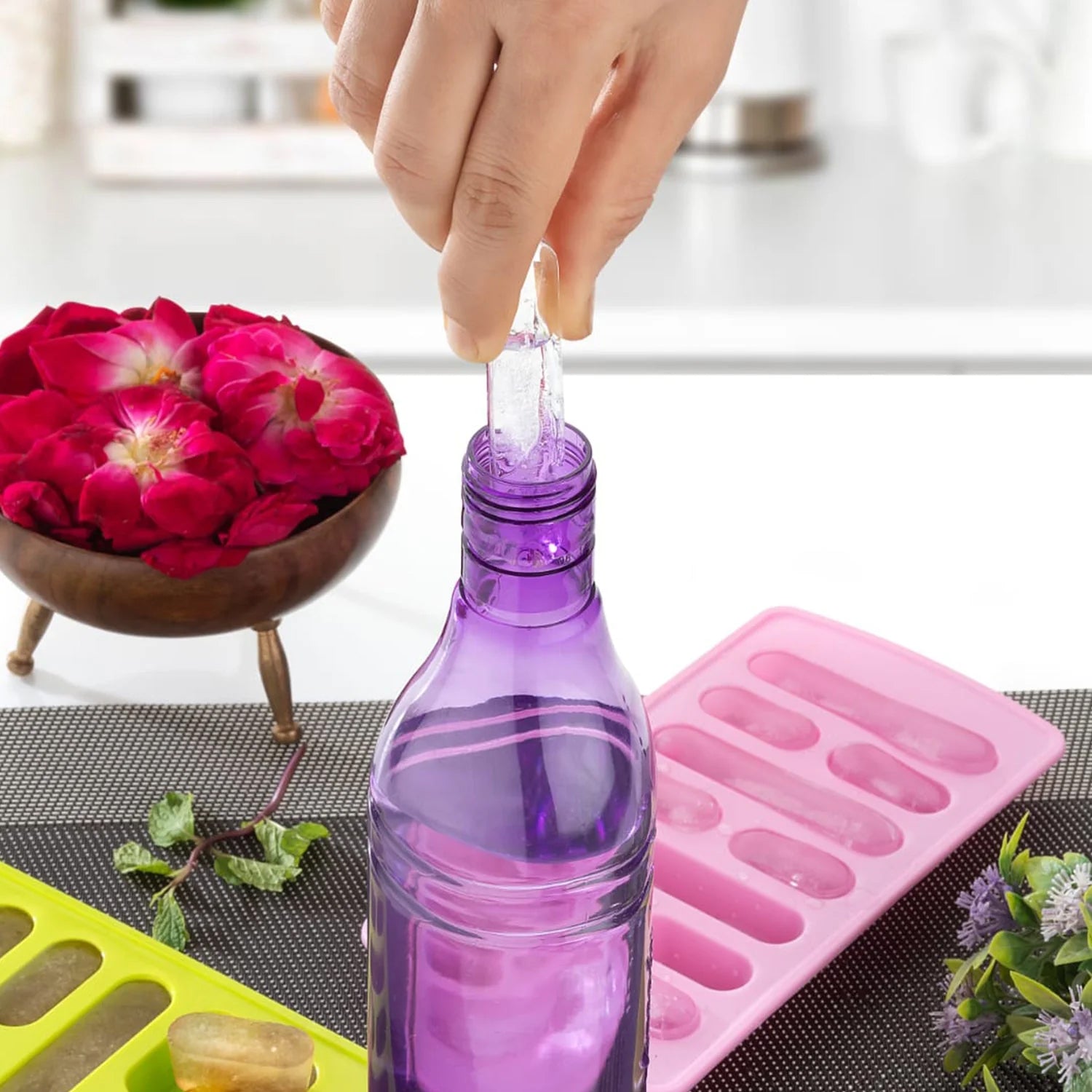 1 Pc Fancy Ice Tray Used Widely In All Kinds Of Household Places While Making Ices And All Purposes Kitchen Appliances