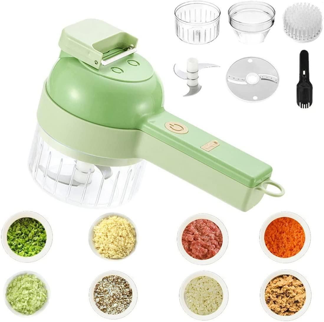4 in 1 Portable Electric Vegetable Cutter Set Kitchen & Dining