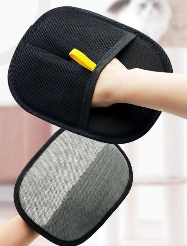 Pet Hair Removal Gloves (Pack of 2) | Reusable Fur Remover for Clothes & Furniture Pet Supplies