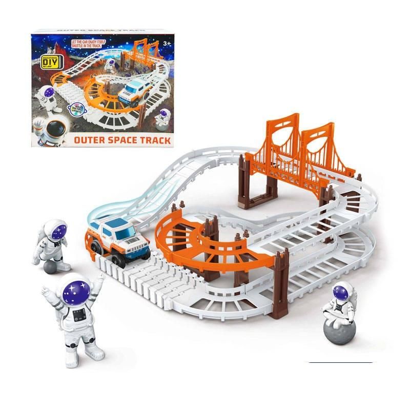 Astronaut Spaceship Track Set - Outer Space Toy Set for Kids Toys & Games
