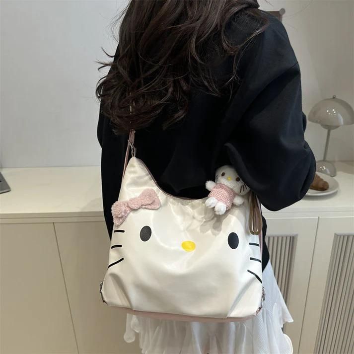 Cute 2 in 1 Kitty Bag with Plush Doll Toys & Games