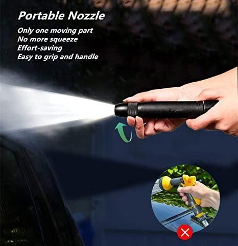 Portable High Pressure Washing Water Nozzle (Black) Nozzles