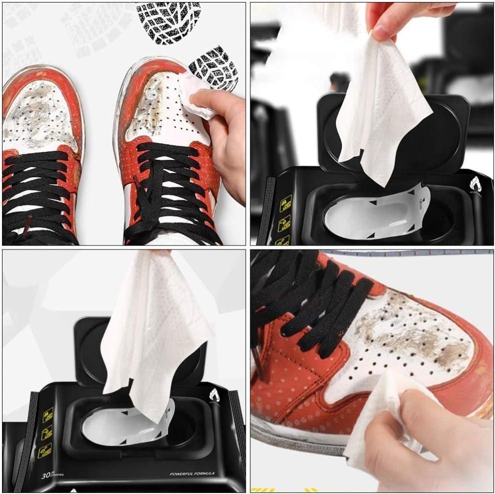 Natural Sneaker & Shoe Cleaner Wipes (Pack of 80) | Travel Friendly Cleaning Supplies