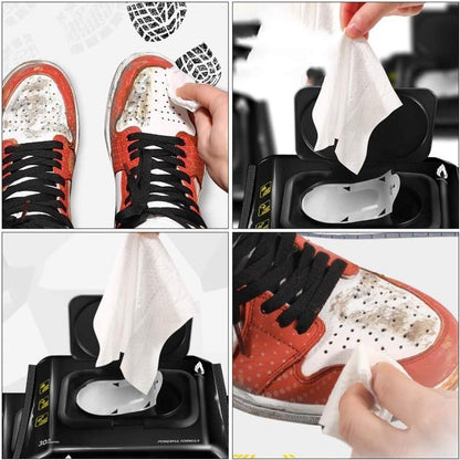 Natural Sneaker & Shoe Cleaner Wipes (Pack of 80) | Travel Friendly Cleaning Supplies