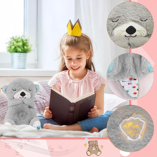 Breathing Teddy Bear with Soothing Music, Comfort Plush Toys & Games