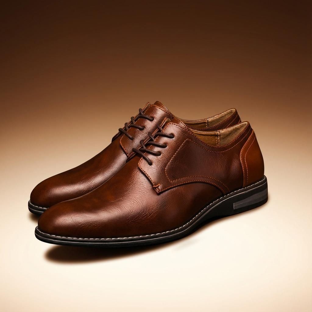 Men's Smart Brown Formal Shoes Footwear