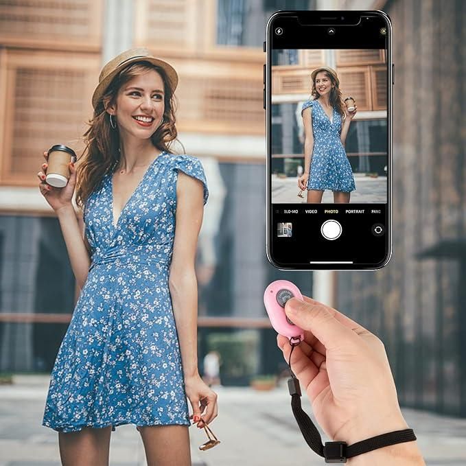 Wireless Bluetooth Selfie Remote Control for Smartphone Camera Photography Electronics
