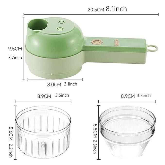 4 in 1 Portable Electric Vegetable Cutter Set Kitchen & Dining