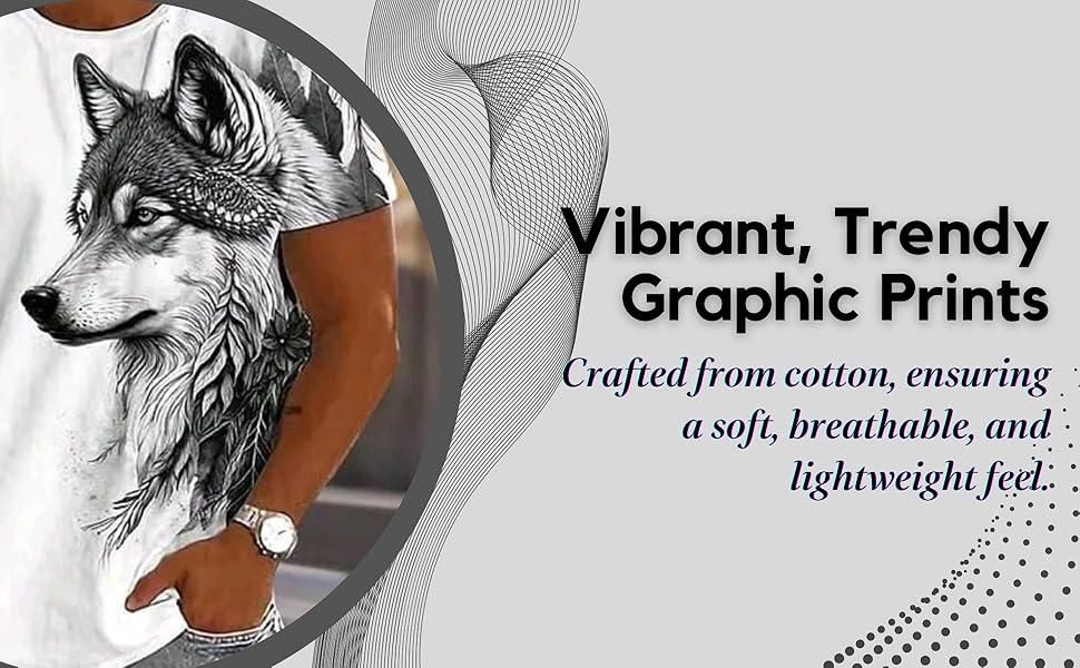 Men’s Waffle Knit Crew-Neck T-Shirt | Casual Printed Tee (Pack of 1) Men's Clothing