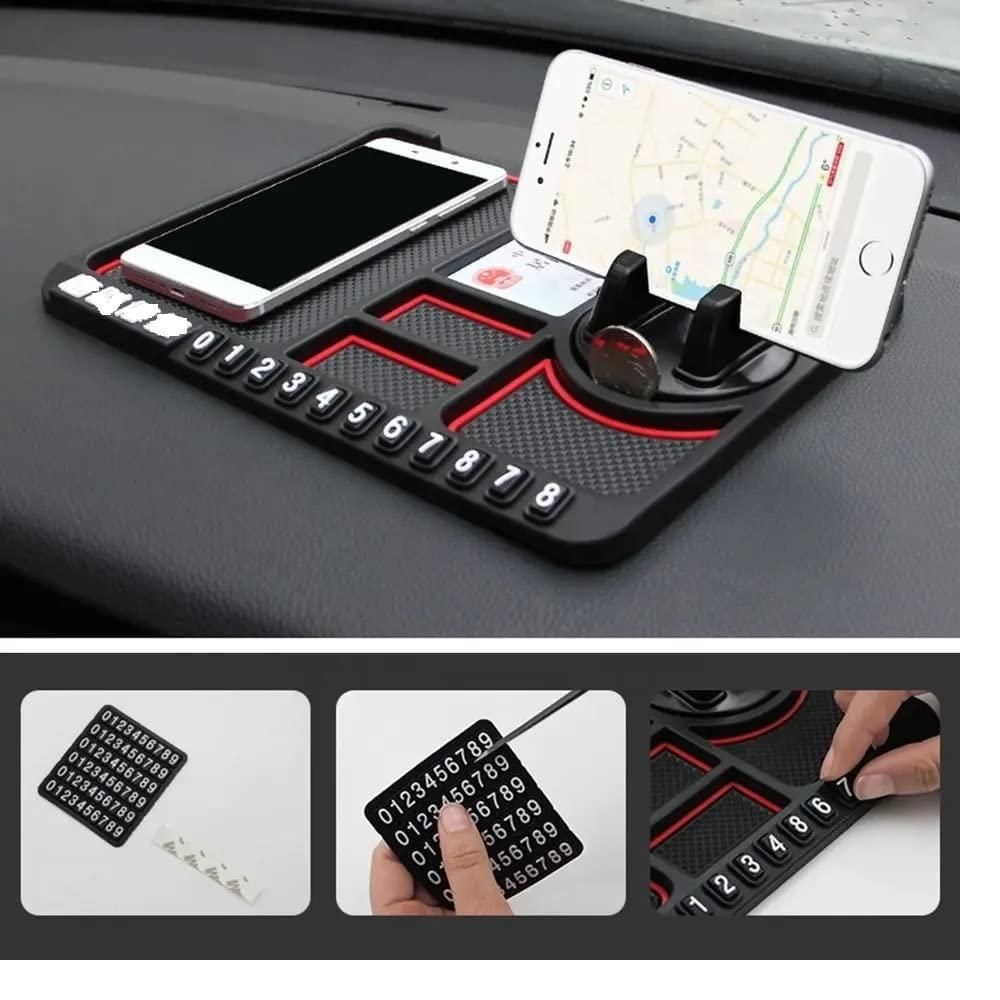 HSR Car Accessories Multifunction Phone GPS Holder Anti-Slip Silicone Pad and Car Mobile Holders for Car Dashboard Car Accessories