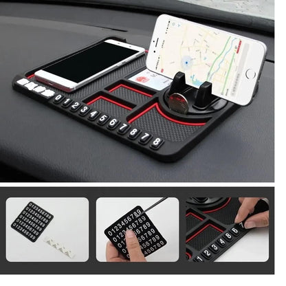 HSR Car Accessories Multifunction Phone GPS Holder Anti-Slip Silicone Pad and Car Mobile Holders for Car Dashboard Car Accessories