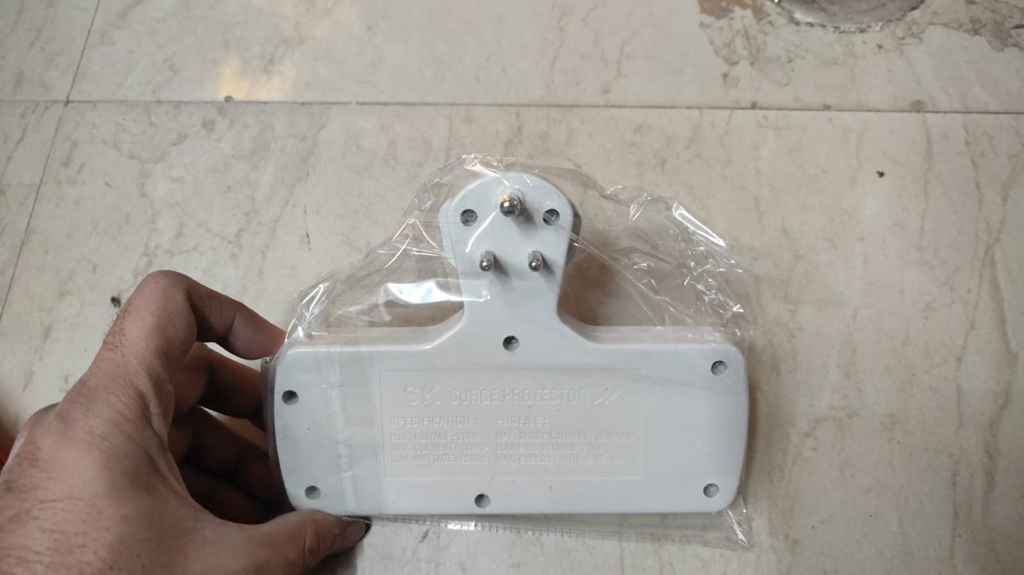 3 Pin Multi Plug Point Cordless Wall Socket Extension Board Electronics