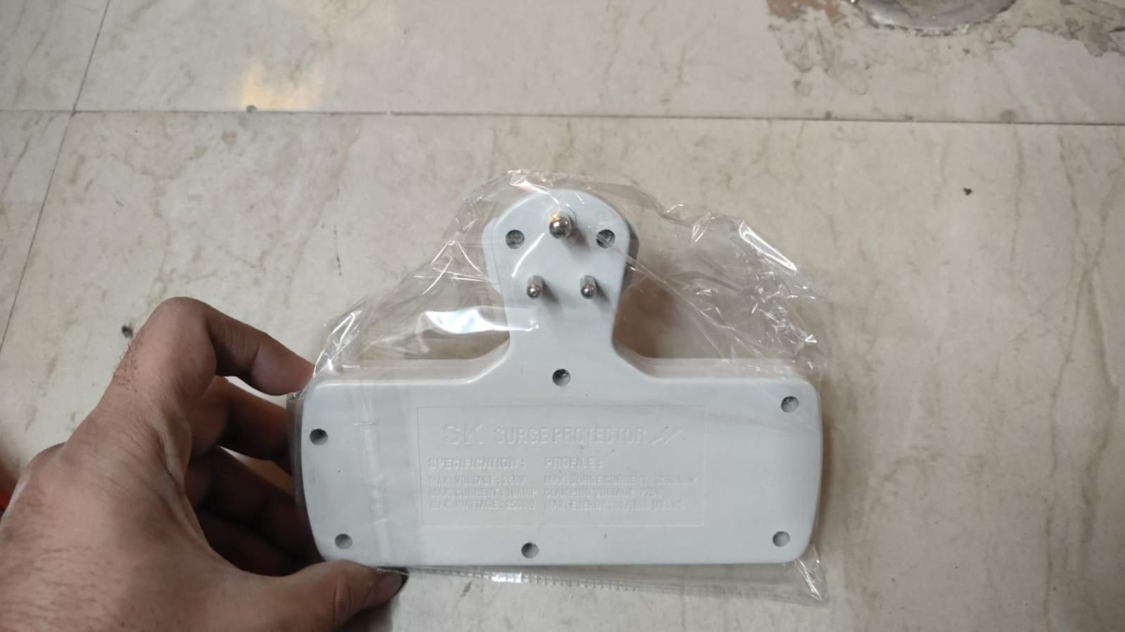 3 Pin Multi Plug Point Cordless Wall Socket Extension Board Electronics