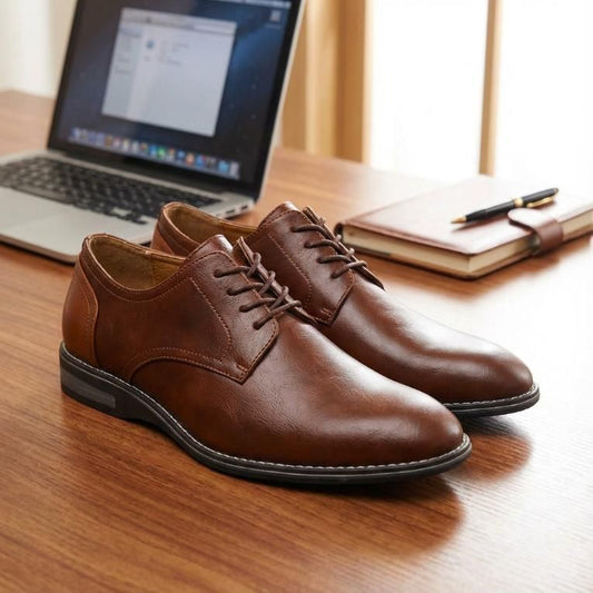 Men's Smart Brown Formal Shoes Footwear