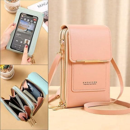 Anti-Theft Double Layer Leather Ladies Sling Bag Bags & Accessories