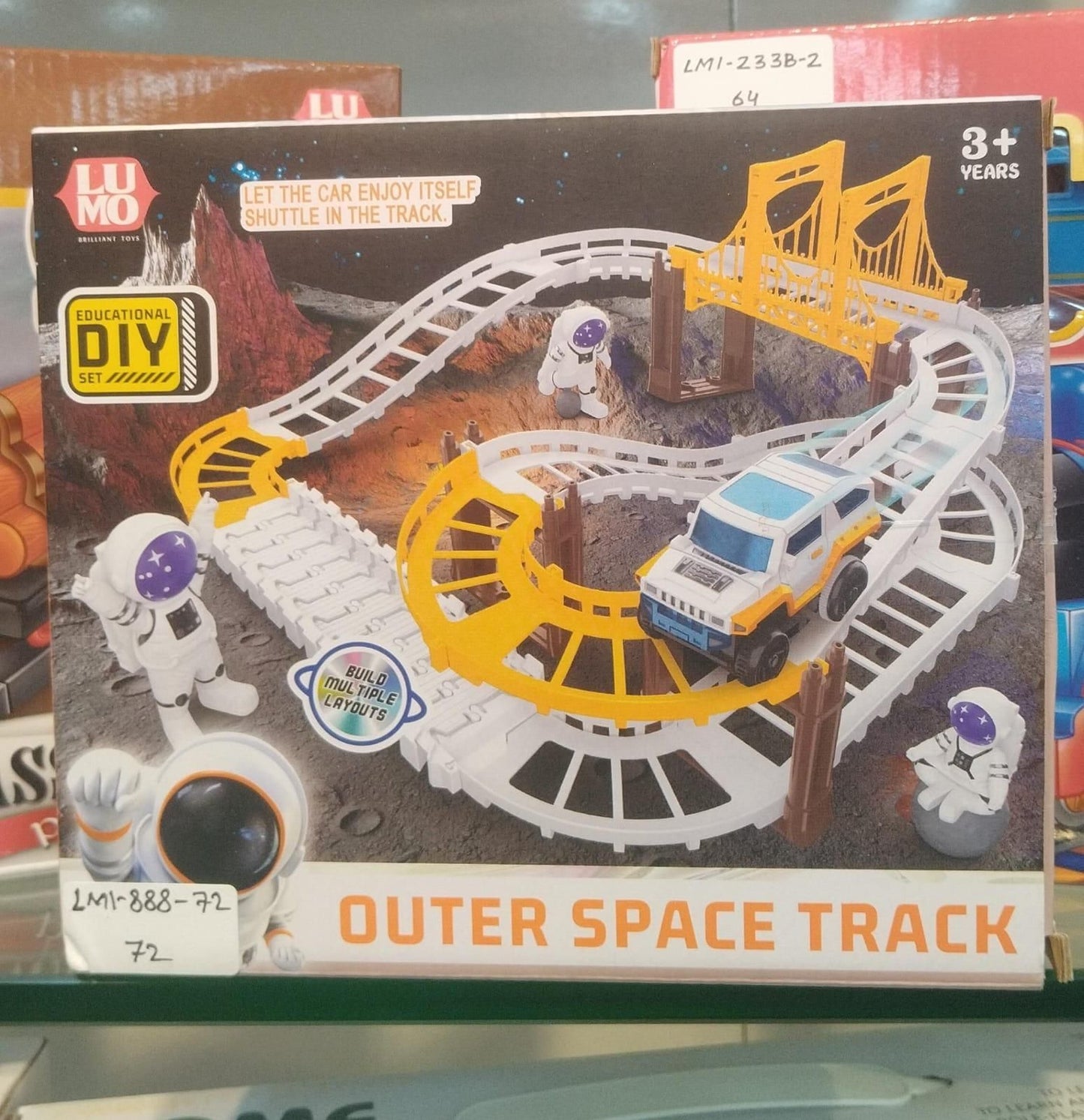 Astronaut Spaceship Track Set - Outer Space Toy Set for Kids Toys & Games