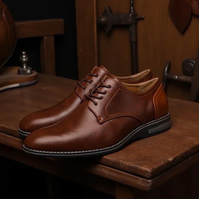 Men's Smart Brown Formal Shoes Footwear