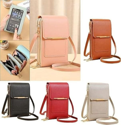 Anti-Theft Double Layer Leather Ladies Sling Bag Bags & Accessories