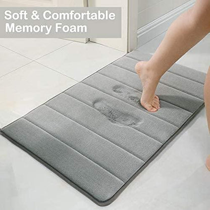 Water Absorbent Soft Foam Rectangular Bath Mat / Door Mat – Non-Slip & Super Absorbent Home & Bath