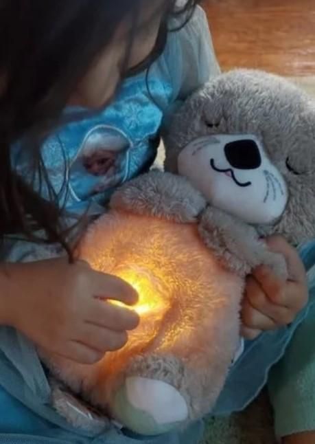 Breathing Teddy Bear with Soothing Music, Comfort Plush Toys & Games