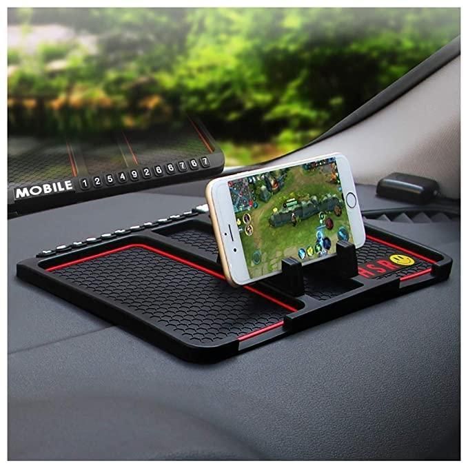 HSR Car Accessories Multifunction Phone GPS Holder Anti-Slip Silicone Pad and Car Mobile Holders for Car Dashboard Car Accessories
