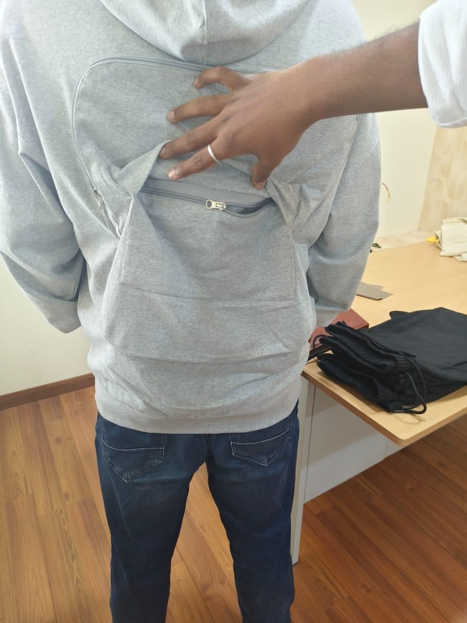 Men’s Solid Zip Up Hoodie | Fleece Hooded Sweatshirt Men's Clothing