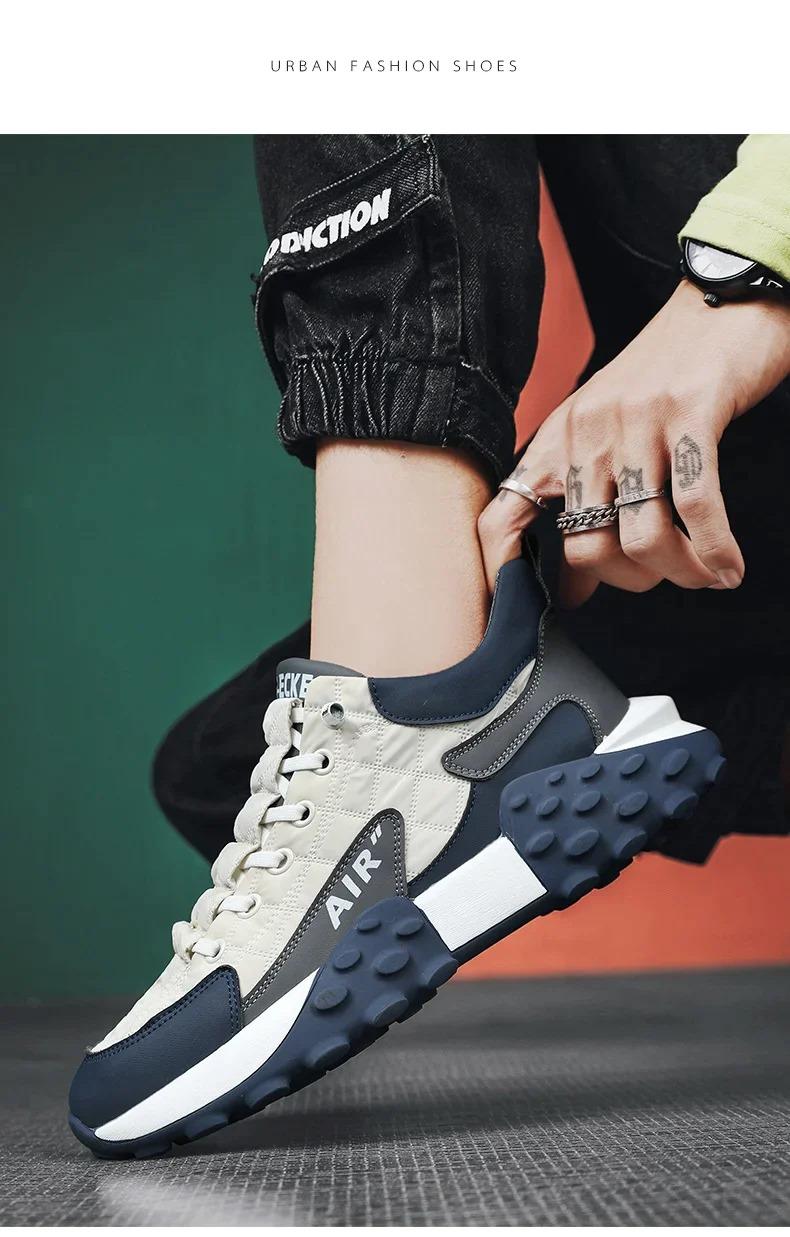 Men's Casual Shoes Thick Base Sneakers Footwear