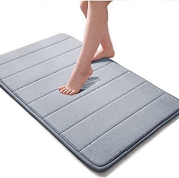 Water Absorbent Soft Foam Rectangular Bath Mat / Door Mat – Non-Slip & Super Absorbent Home & Bath