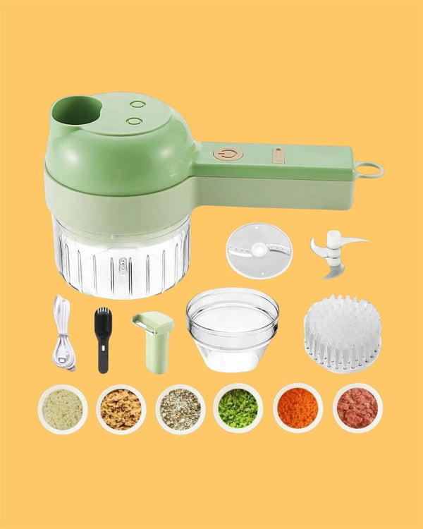 4 in 1 Portable Electric Vegetable Cutter Set Kitchen & Dining