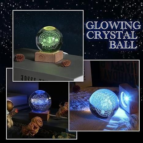 3D crystal Solar System Lamp Home Decor