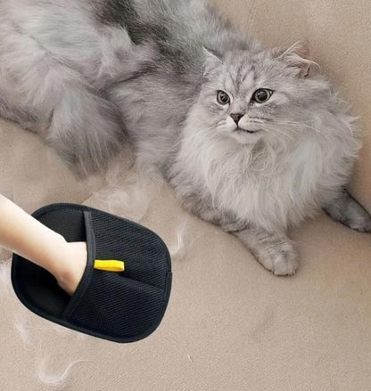 Pet Hair Removal Gloves (Pack of 2) | Reusable Fur Remover for Clothes & Furniture Pet Supplies