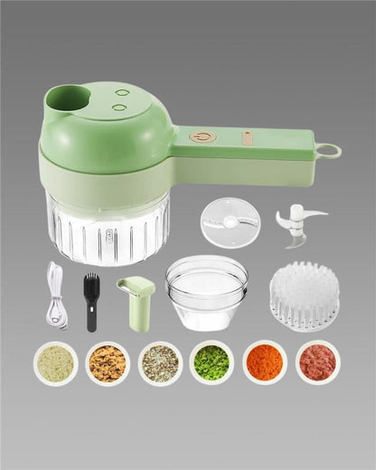 4 in 1 Portable Electric Vegetable Cutter Set Kitchen & Dining
