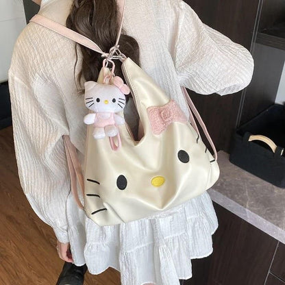 Cute 2 in 1 Kitty Bag with Plush Doll Toys & Games
