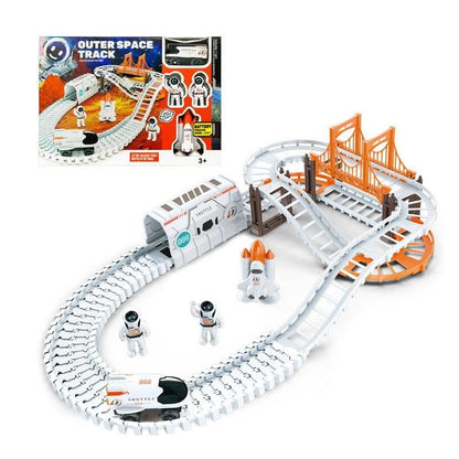 Astronaut Spaceship Track Set - Outer Space Toy Set for Kids Toys & Games