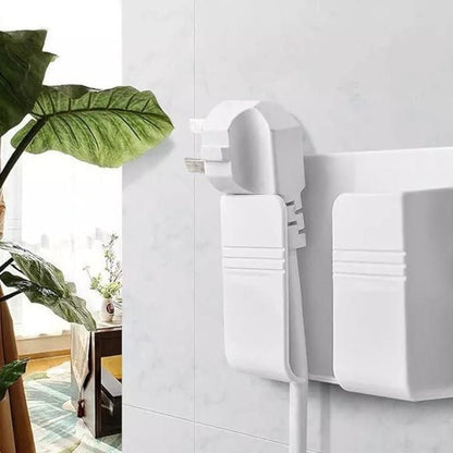 Wall Mounted Mobile Holder With Adhesive Strips& Charging Holder Home Organization