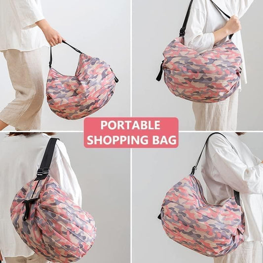 Foldable Shopping Handbag Travel Bag Women Shoulder Waterproof Carry Bag, Folding Tote Bag With Zip (1Pcs) Bags & Accessories