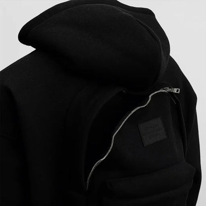 Men’s Solid Zip Up Hoodie | Fleece Hooded Sweatshirt Men's Clothing