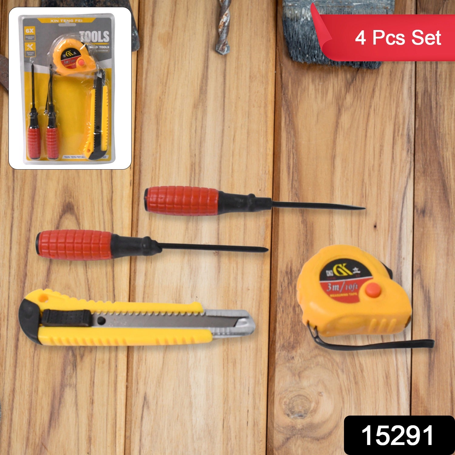 4 In 1 Hand Tool Kit Maintenance Repair Kits (1 Set) Hand Tool Kit