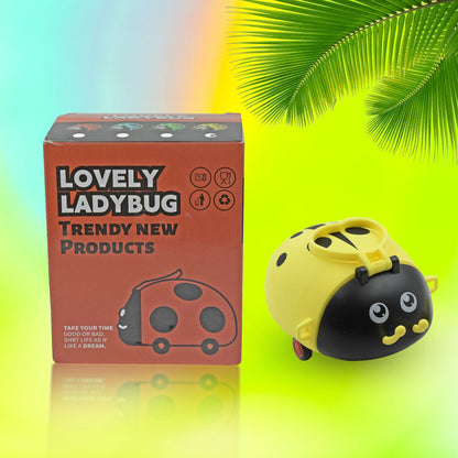 Cute Plastic Bug Shape Water Bottle With Adjustable Shoulder Strap 4 Wheel Water Bottle For Kids | Water Bottles