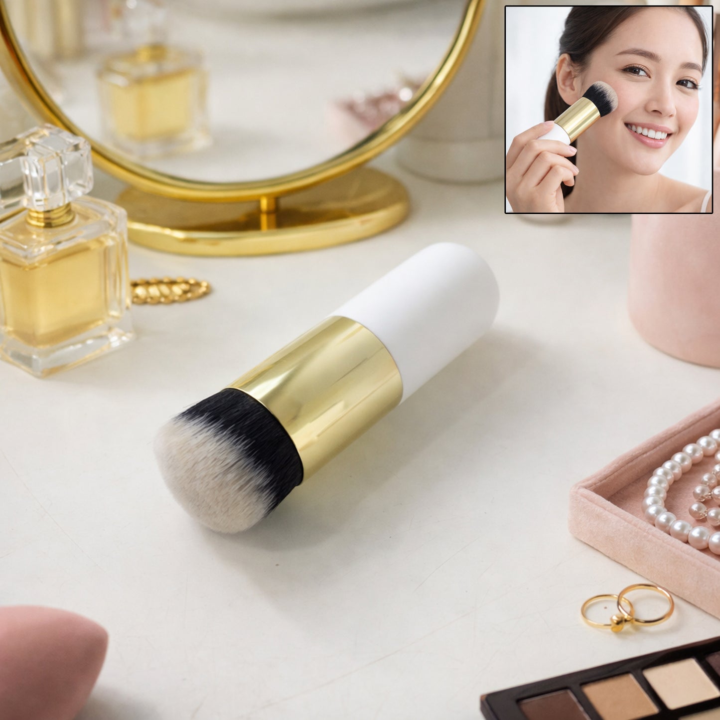 Professional Makeup Face Brush (1 Pc) Beauty & Personal Care